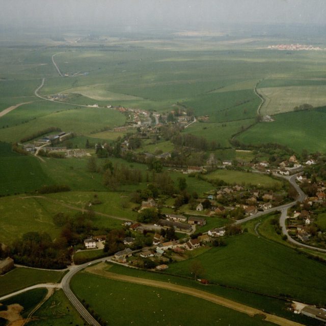 Aerial view of Chitterne Aerial view of Chitterne